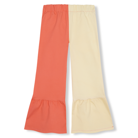 Bicolor Flared Pants