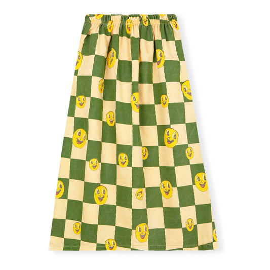 Smiley Chess Midi Skirt - Samples