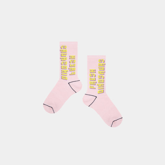Fresh Dinosaurs Pink Socks